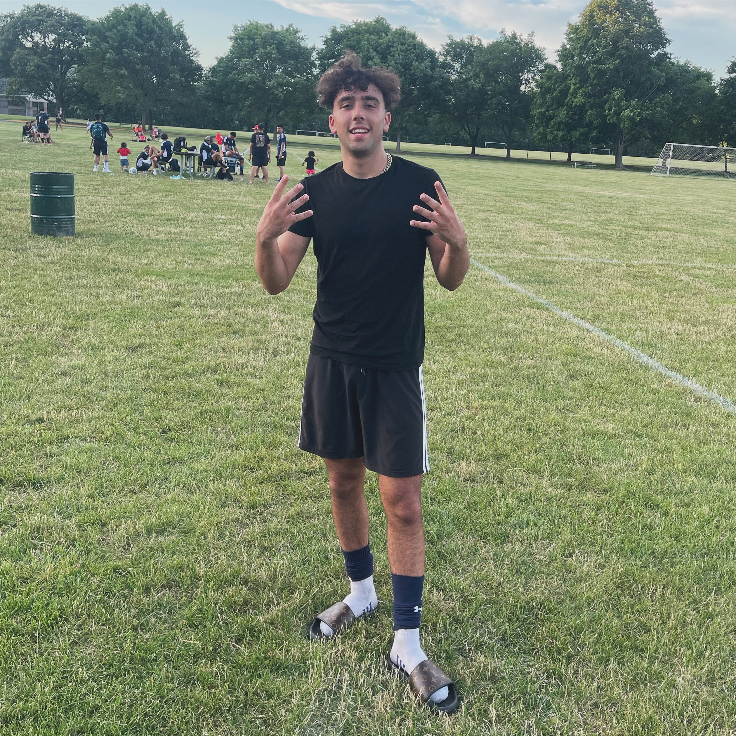 Nicolas on the field